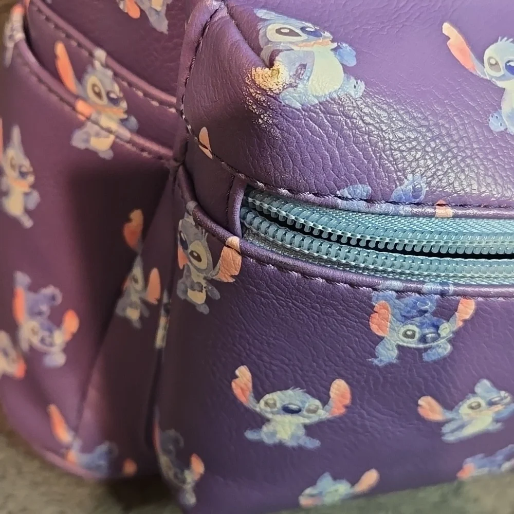 Loungefly Disney Lilo & Stitch Poses Mini Backpack Bag With Pineapple Charm